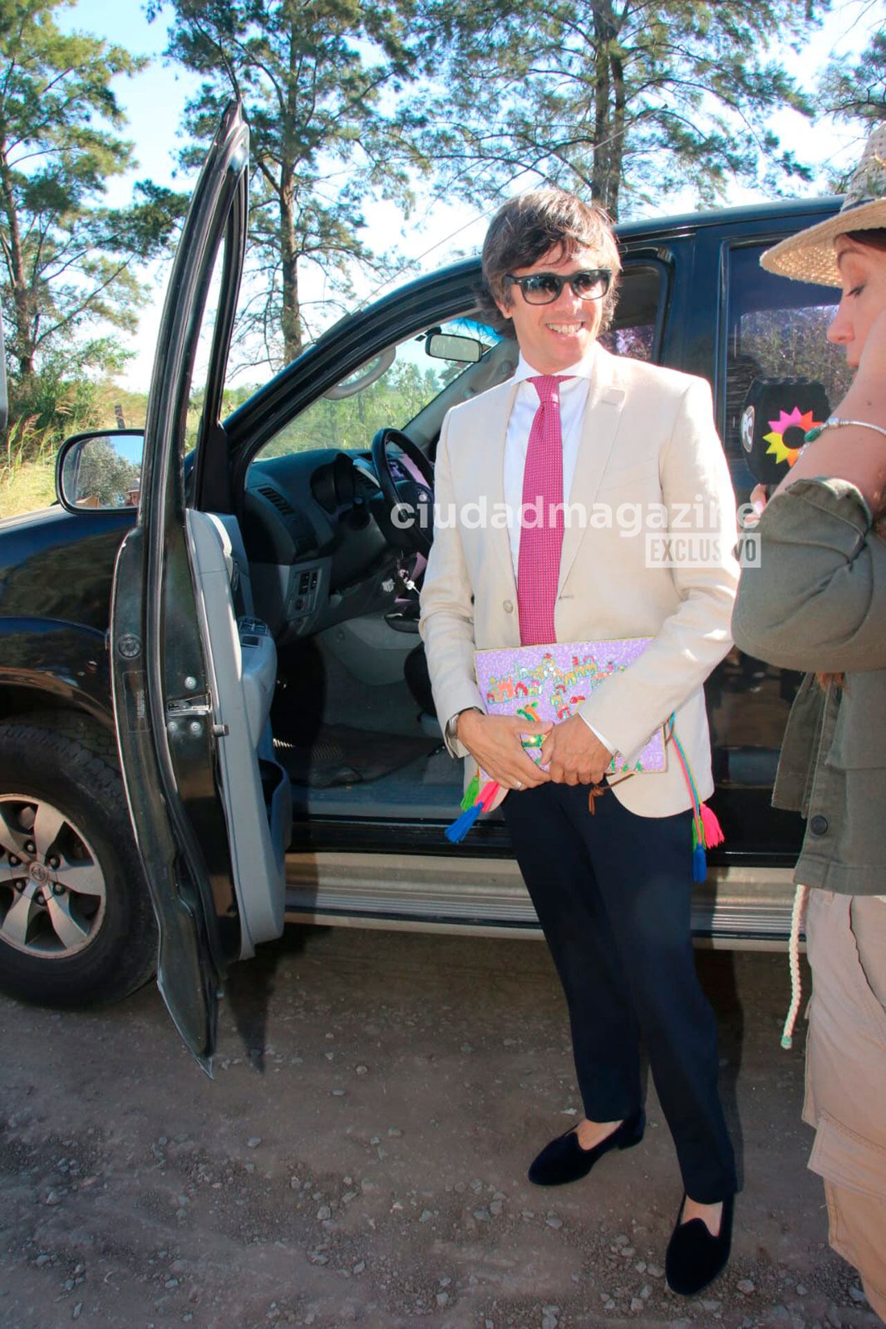 Robertito Funes Ugarte en la boda de Nicole Neumann y Manu Urcera. (Foto: Movilpress)