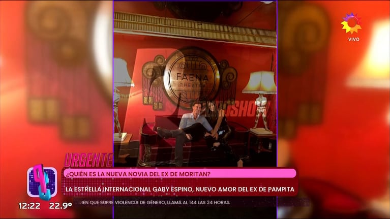 Roberto García Moritán con Gaby Espino. Foto: captura Puro Show.