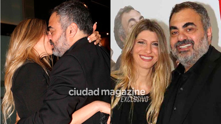 Roberto Moldavsky y Micaela, su pareja, en la presentación de Ex Casados. (Foto: Movilpress)