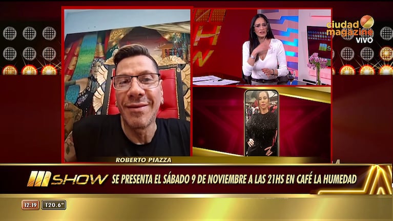 Roberto Piazza habló con Mshow (Foto: captura de Ciudad Magazine).