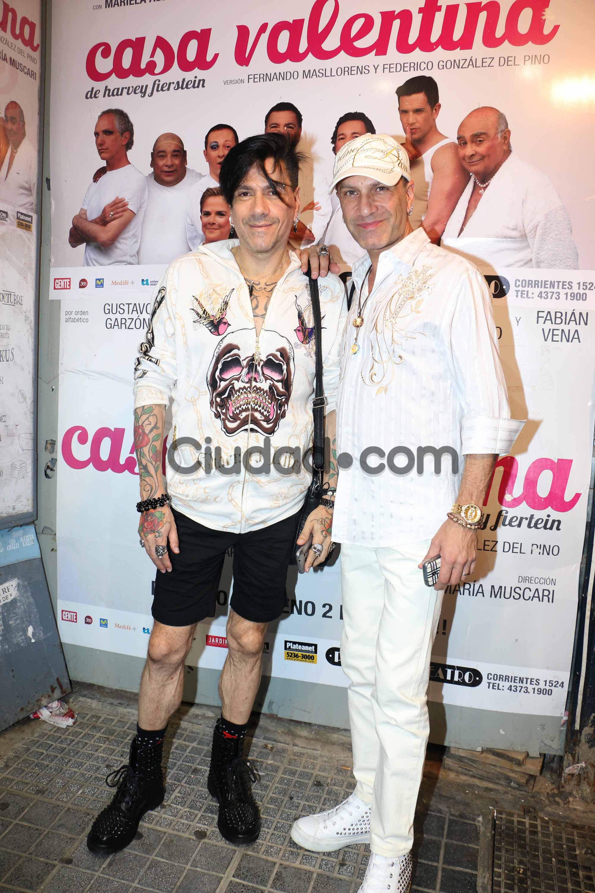 Roberto Piazza y Walter Vázquez, en el debut de Casa Valentina (Foto: Movilpress)