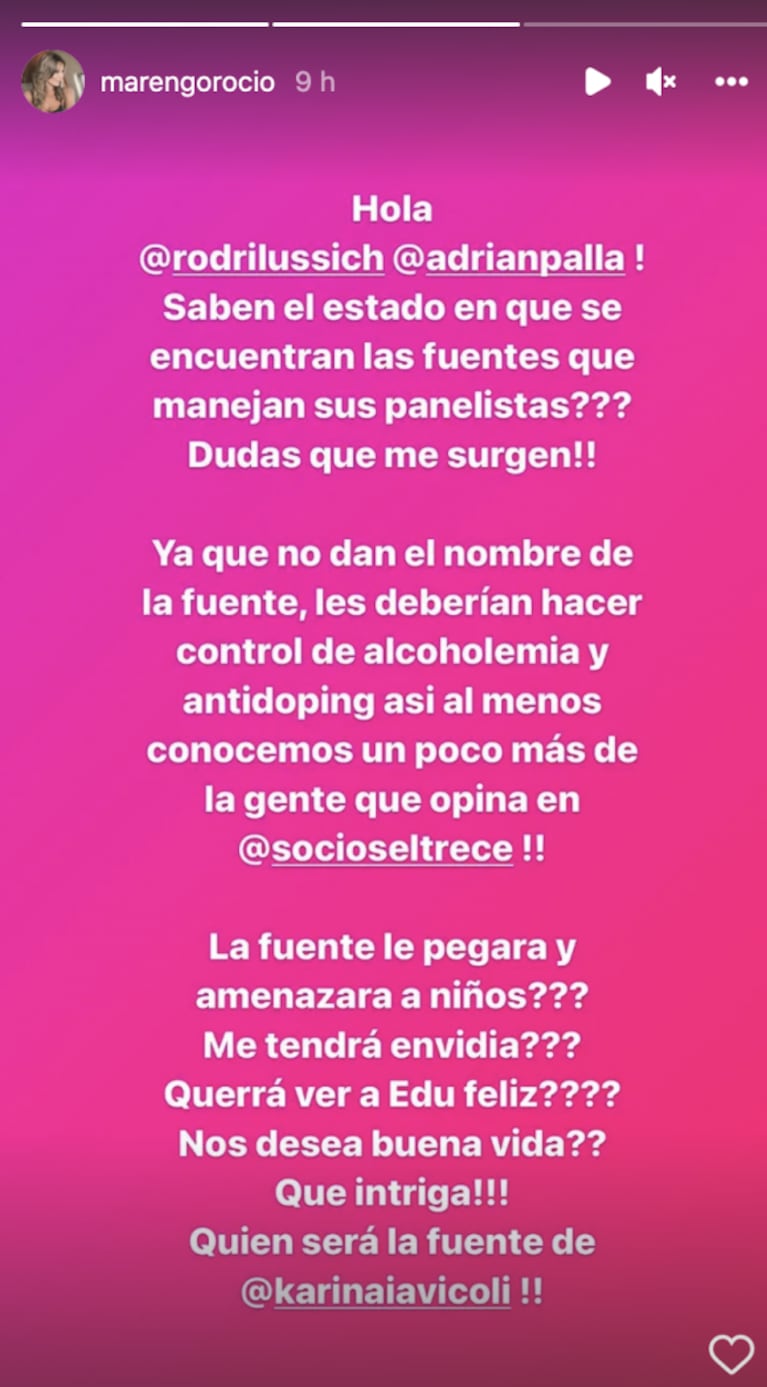 Rocío Marengo salió al cruce de los rumores de separación de Eduardo Fort