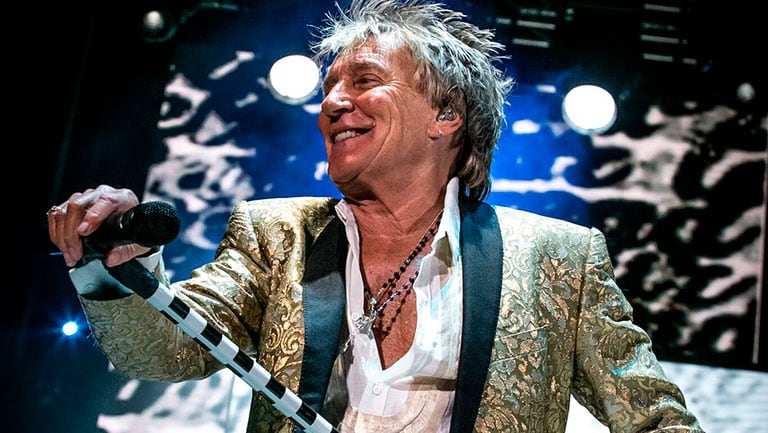 Rod Stewart se presentó ante 20 mil personas en GEBA: las fotos del show