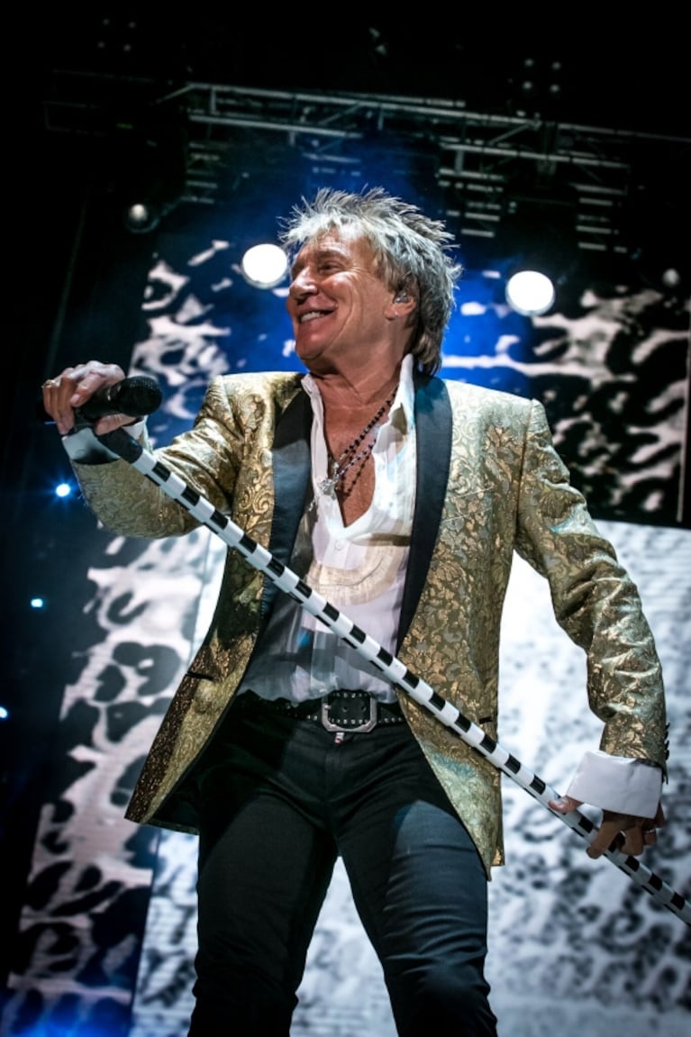 Rod Stewart se presentó ante 20 mil personas en GEBA: las fotos del show 