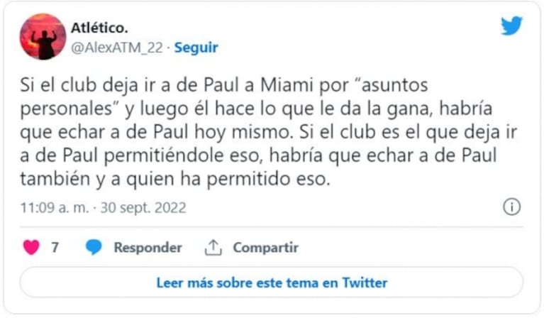 Rodrigo de Paul, envuelto en una polémica tras ser visto con Tini Stoessel en los Premios Billboard 