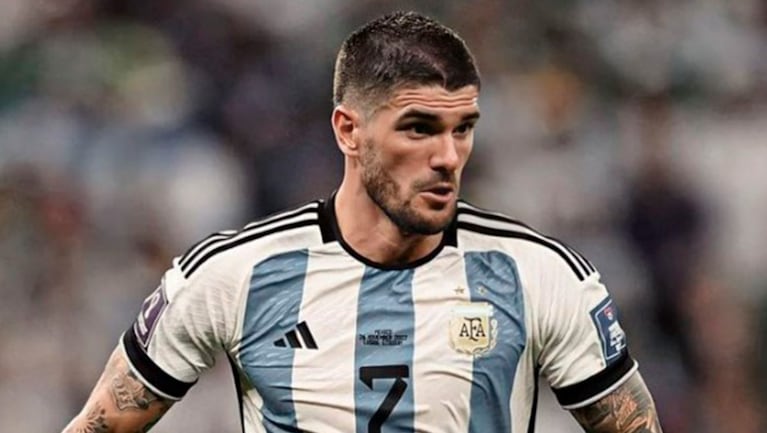 Rodrigo de Paul y el llamativo apodo que le pusieron sus compañeros en el Mundial Qatar 2022.