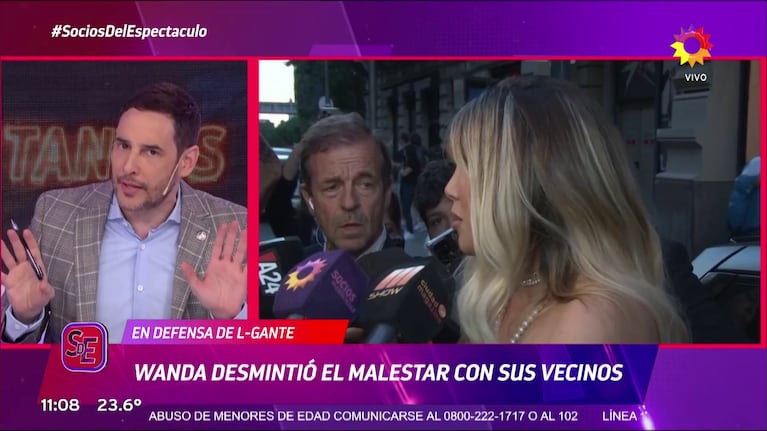 Rodrigo Lussich contra Wanda Nara.