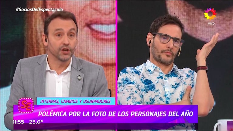 Rodrigo Lussich y Adrián Pallares en Socios del Espectáculo.