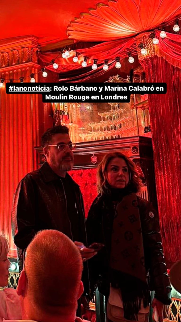 Rolando Barbano y Marina Calabró en Londres.