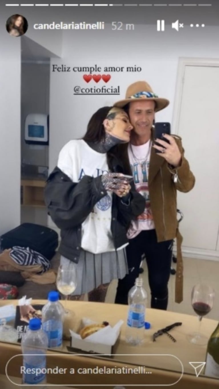 Románticos mensajes de Cande Tinelli a Coti Sorokin por su cumple: "Siempre a tu lado, en todos los estados" 