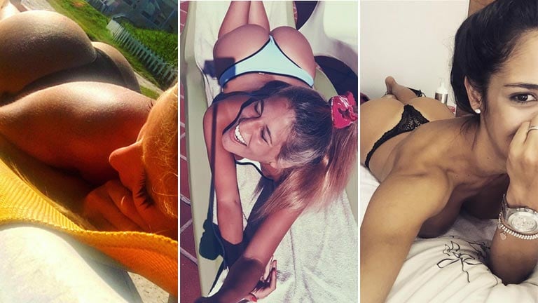 Romina Malaspina, Marian Farjat y Maypi Delgado se animaron a las belfies. (Foto: Twitter e Instagram)