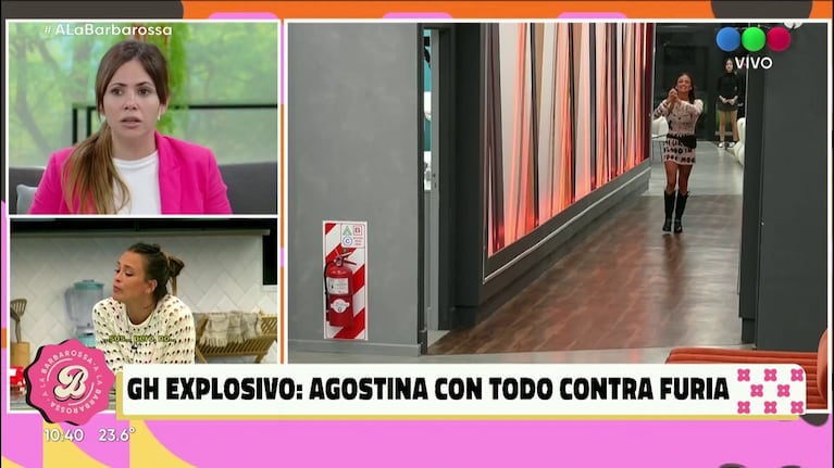 Romina Uhrig en A la Barbarossa (Foto: captura televisión).