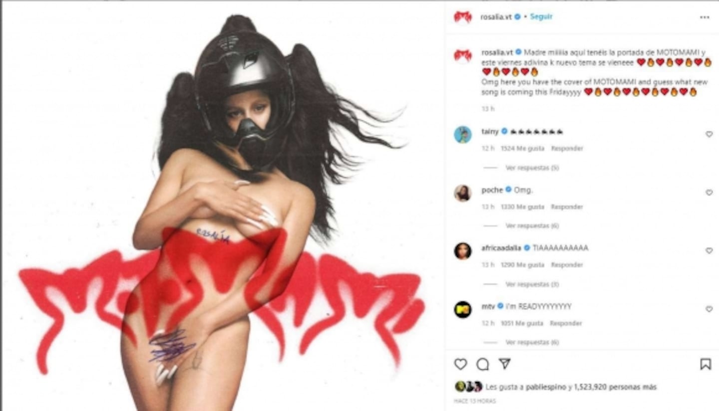 Rosalía se desnuda para la portada de su tercer disco: 