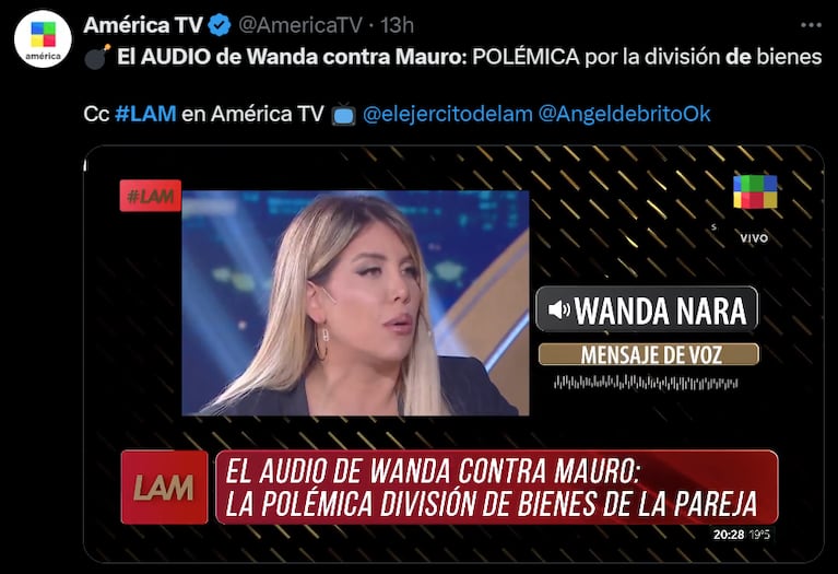 S filtró cómo Wanda logró que Mauro le firmara la división de bienes.