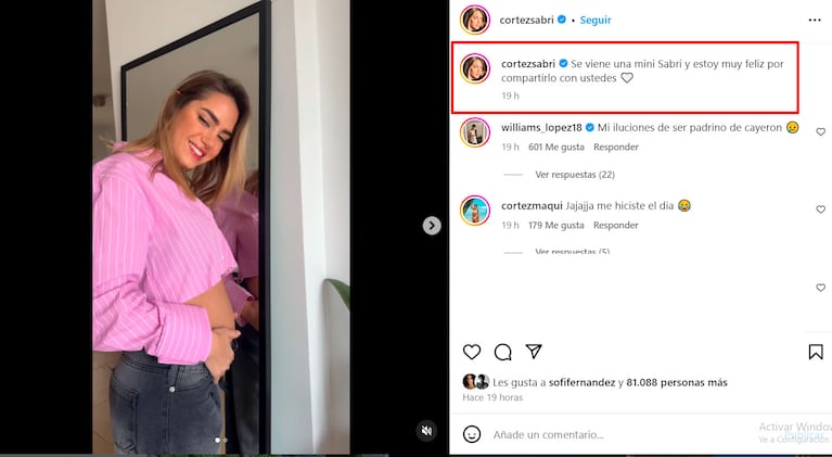 Sabrina Cortez sorprendió con su posteo, en medio de rumores de nuevo romance: “Una ilusión como...”