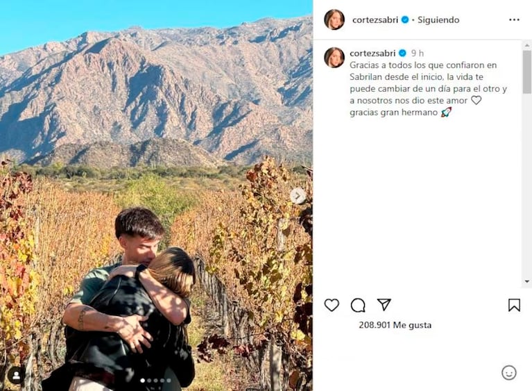 Sabrina Cortez terminó definitivamente su relación con Alan Simone de Gran Hermano: su fuerte gesto en redes