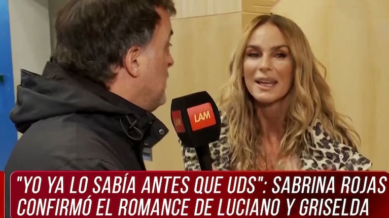 Sabrina Rojas habló del nuevo romance de Luciano Castro y cóntó cómo le cae Griselda Siciliani