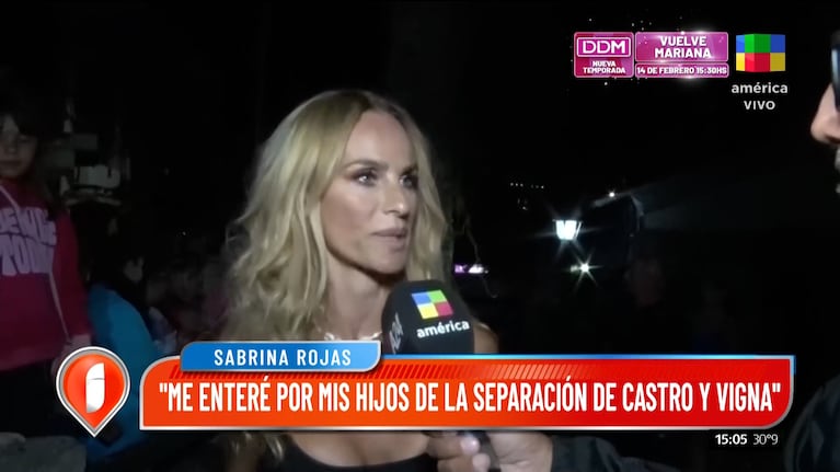 Sabrina Rojas reveló cómo se enteró de la separación de Luciano Castro y Flor Vigna: “Lo supe antes por...”