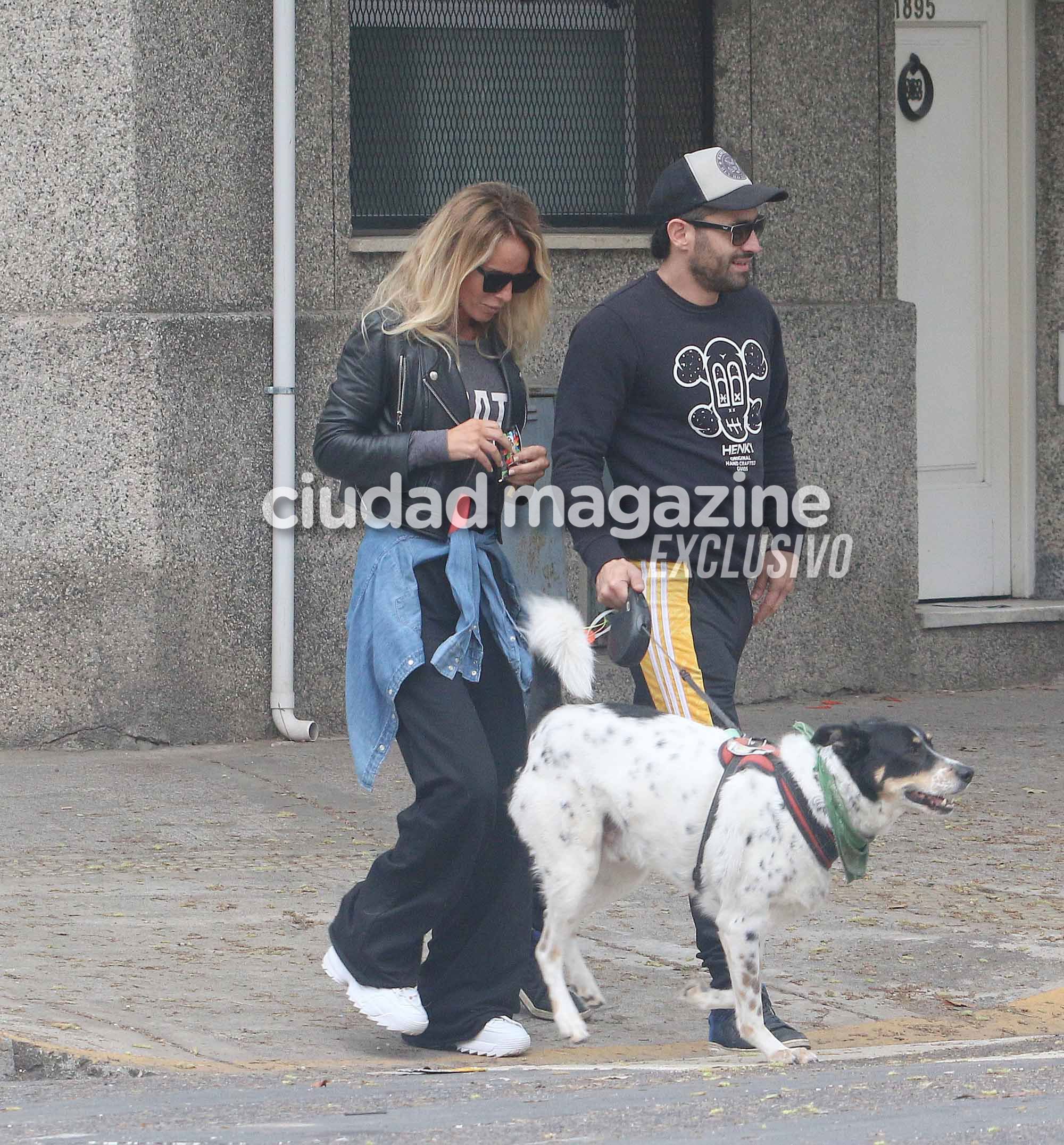 Sabrina Rojas y Tucu López compartieron una salida romántica en Villa Urquiza (Fotos: Movilpress).