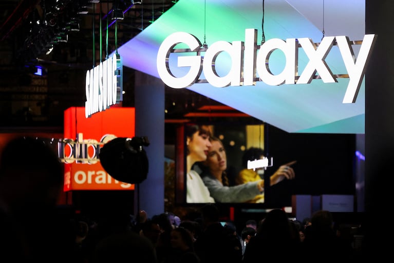 Samsung Galaxy en el Mobile World Congress 2024 (MWC) de Barcelona. Foto: REUTERS/Bruna Casas