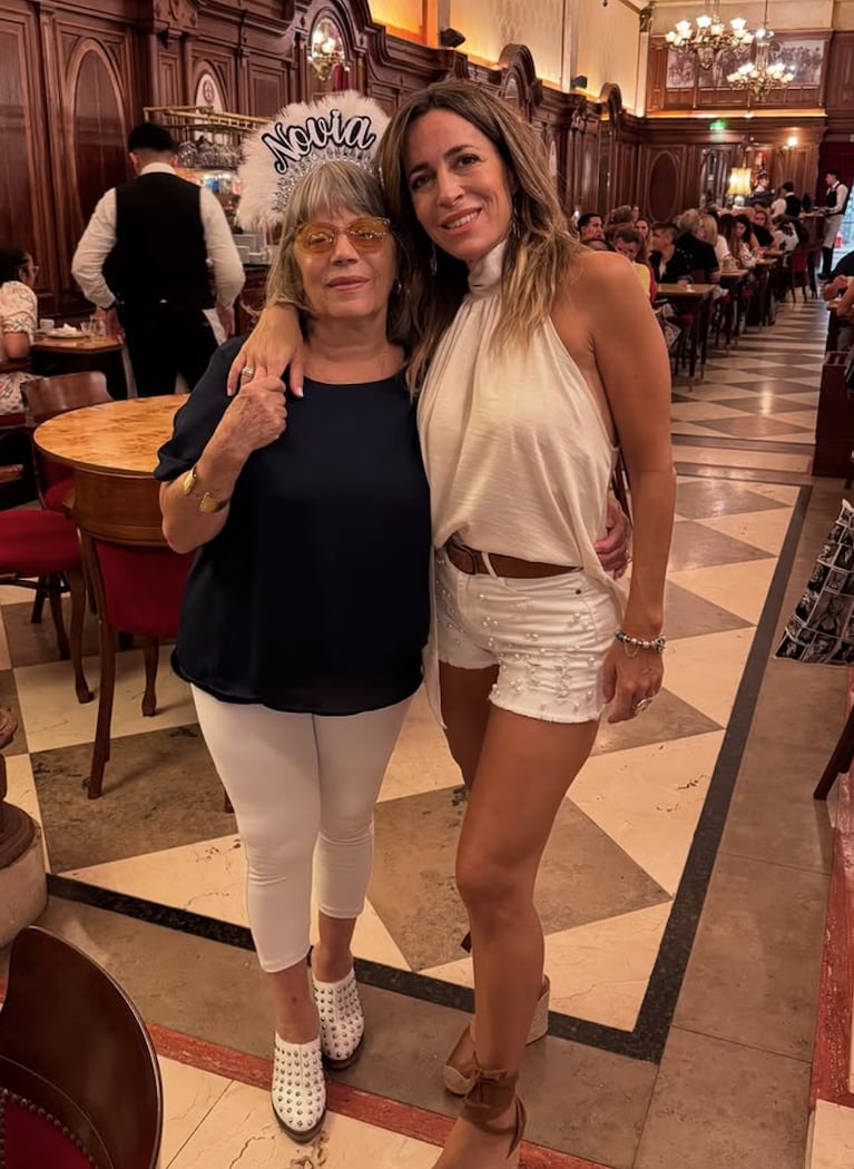 Sandra le organizó a su mamá una completísima despedida de soltera. Foto: IG | sandraborghiok