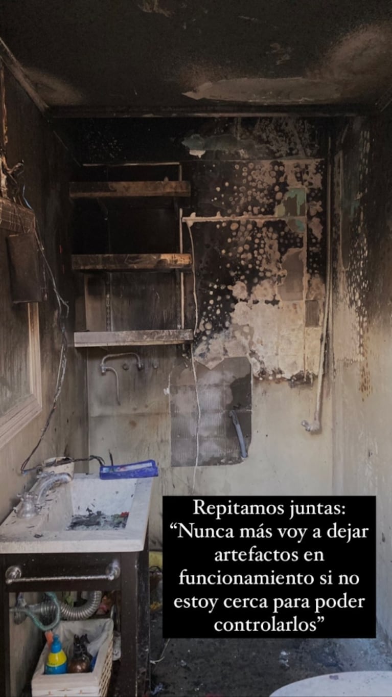 Santiago Giorgini sufrió un incendio en su casa mientras dormía y se salvó de milagro