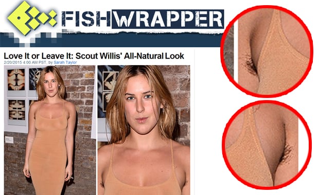 Scout Willis, una chica "al natural". (Fuente: FishWrapper)