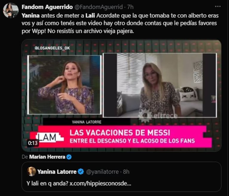 Se viralizó un video del día en que Yanina Latorre visitó a Alberto Fernández en la Casa Rosada