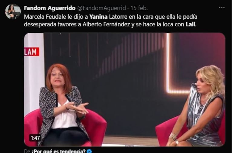 Se viralizó un video del día en que Yanina Latorre visitó a Alberto Fernández en la Casa Rosada