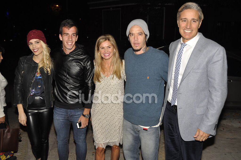 Sebastián Ortega, su suegro, Leguizamón y Andrada (Foto: Jennifer Rubio).