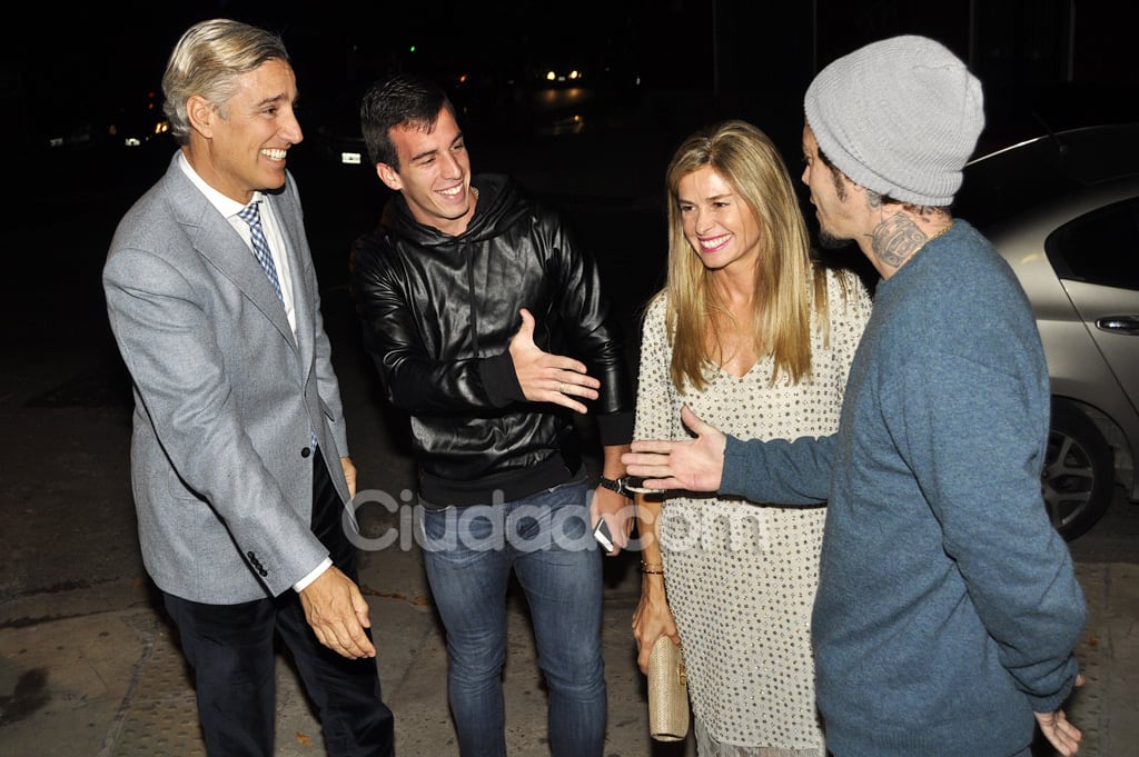 Sebastián Ortega, su suegro, Leguizamón y Andrada (Foto: Jennifer Rubio).