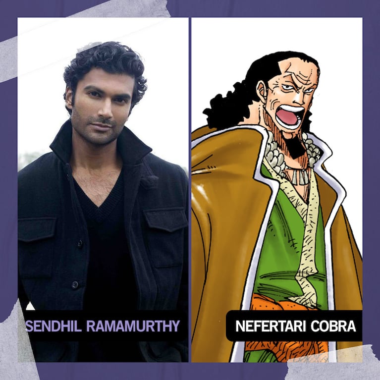 Sendhil Ramamurthy hará de Nefertari Cobra en el Live Action de One Piece, via Netflix