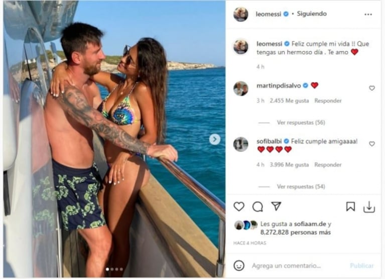 Sentido mensaje de Leo Messi a Antonela Roccuzzo por su cumpleaños: “Feliz cumple mi vida” 