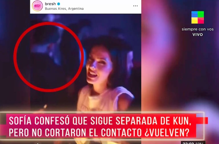 Separada de Kun Agüero, Sofía Calzetti habló del video en el que estaría a los besos con un chico