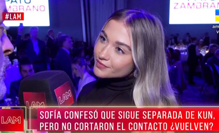 Separada de Kun Agüero, Sofía Calzetti habló del video en el que estaría a los besos con un chico