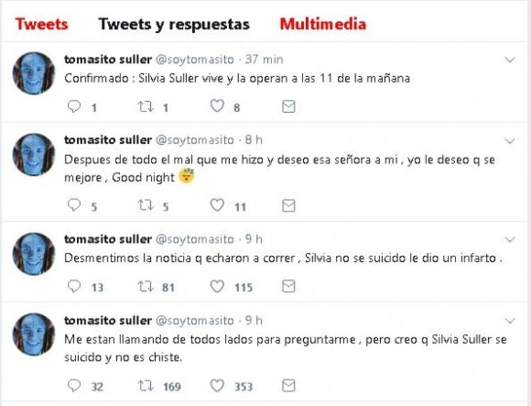 Silvia Süller sufrió un infarto agudo de miocardio y fue internada de urgencia