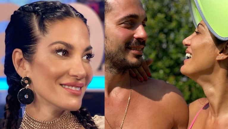 Silvina Escudero compartió las fotos más apasionadas con su novio en la piscina.