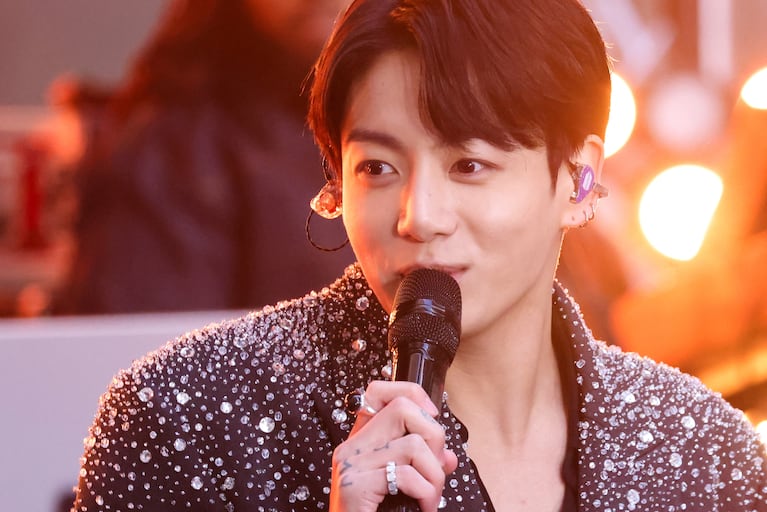 Singer Jungkook of BTS performs on NBC’s ‘Today’ show at Rockefeller Center New York City, U.S., November 8, 2023.  REUTERS/Caitlin Ochs