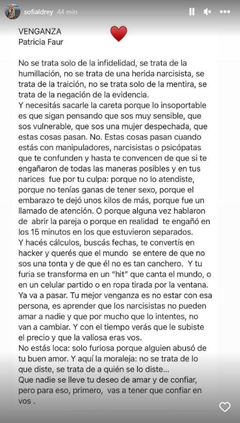 Sofía Aldrey rompió el silencio en medio de su escandalosa separación de Fede Bal: "Ella está indignada con Estefi Berardi"