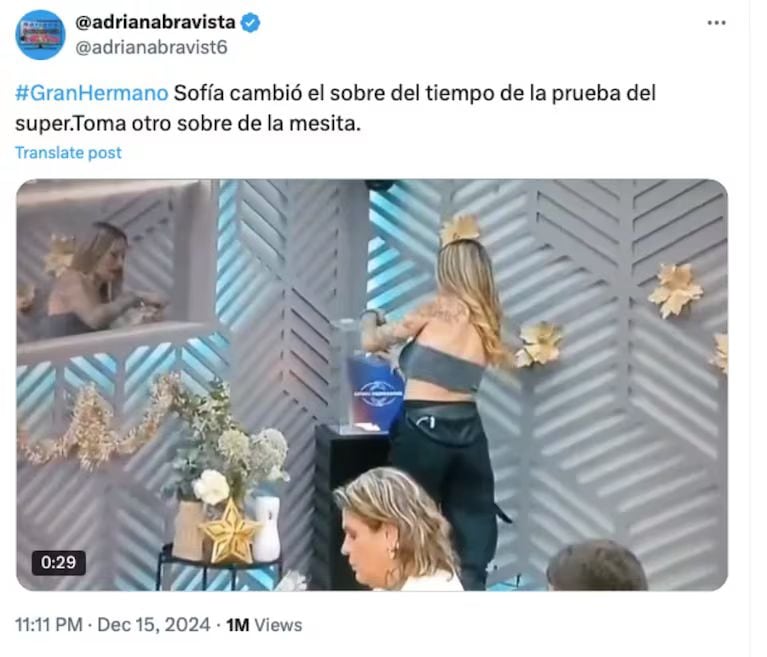 Sofía de Gran Hermano fue acusada de haber cometido fraude (Foto: X).