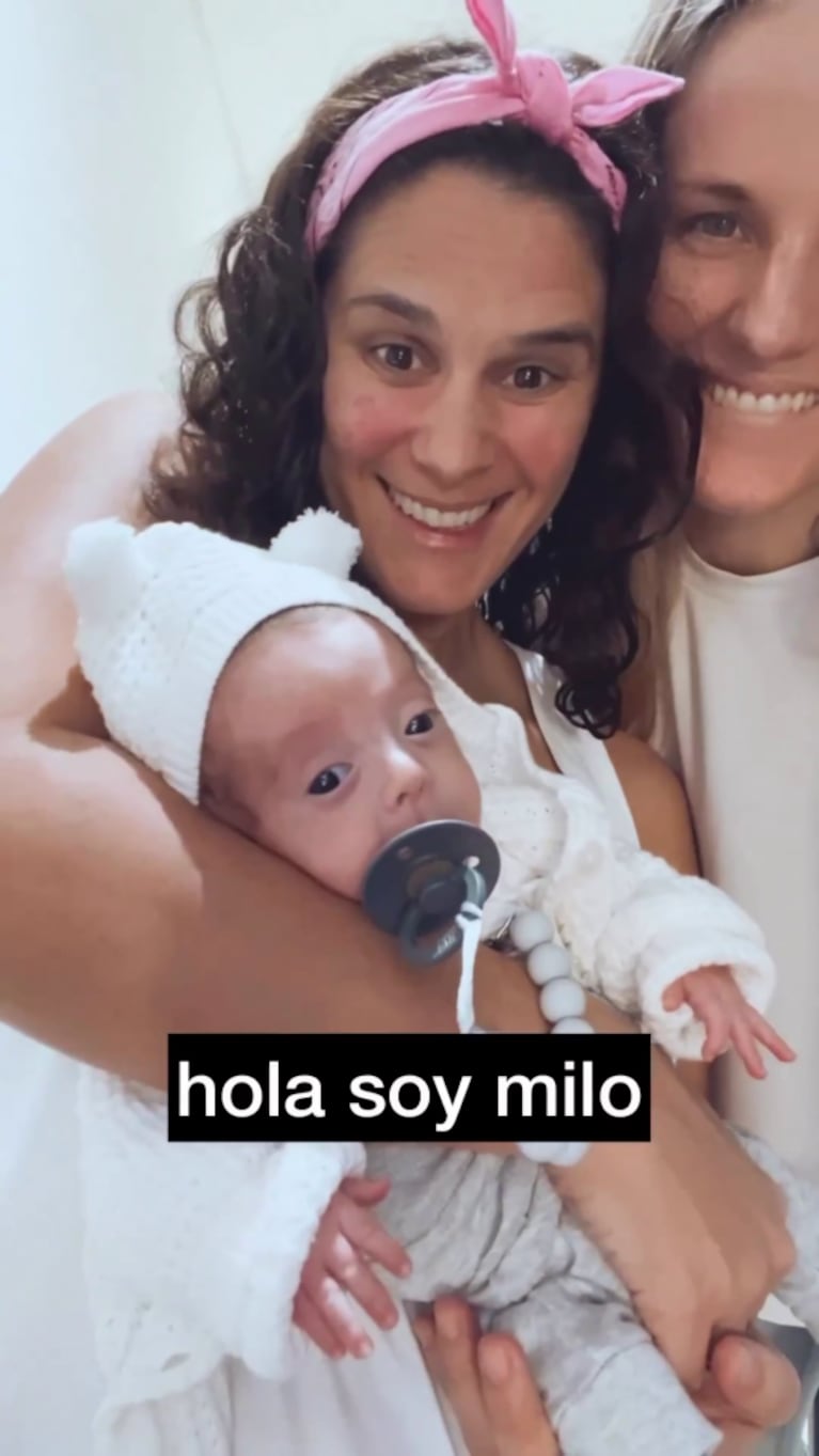 Sofía Elliot y Valentina Godfrid presentaron en sociedad a su hijo Milo:  "El guerrero más grande"