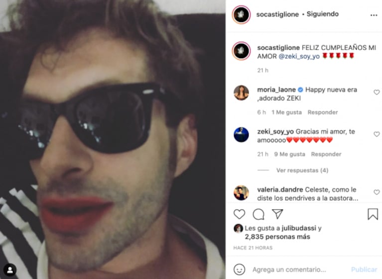 Sofía Gala le dedicó a su novio, Zeki Fernández, un tierno saludo por su cumple: "Feliz cumpleaños, mi amor"