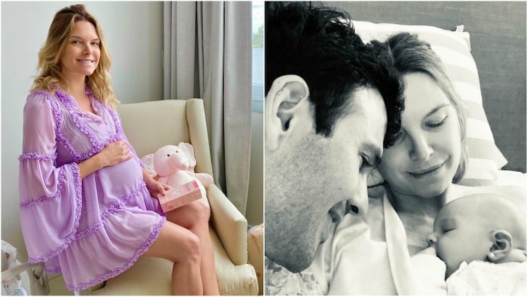 Sofía Zámolo presentó a su primera hija en las redes (Fotos: Instagram)