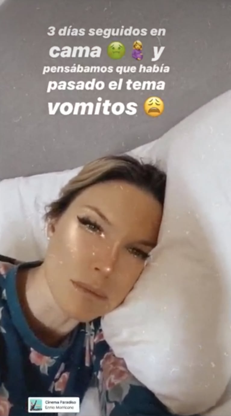 Sofía Zámolo relató los intensos síntomas de su embarazo: "Llegué a vomitar hasta 11 veces y bajé 3 kilos"