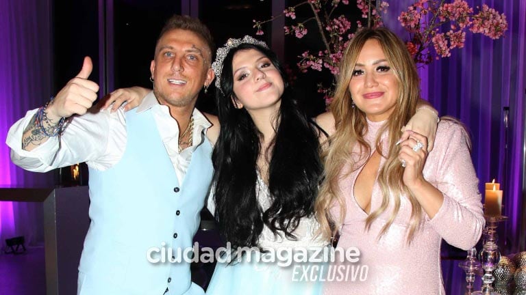 Sol, la hija de Karina La Princesita y El Polaco, tuvo una increíble fiesta de 15. Foto: Movilpress