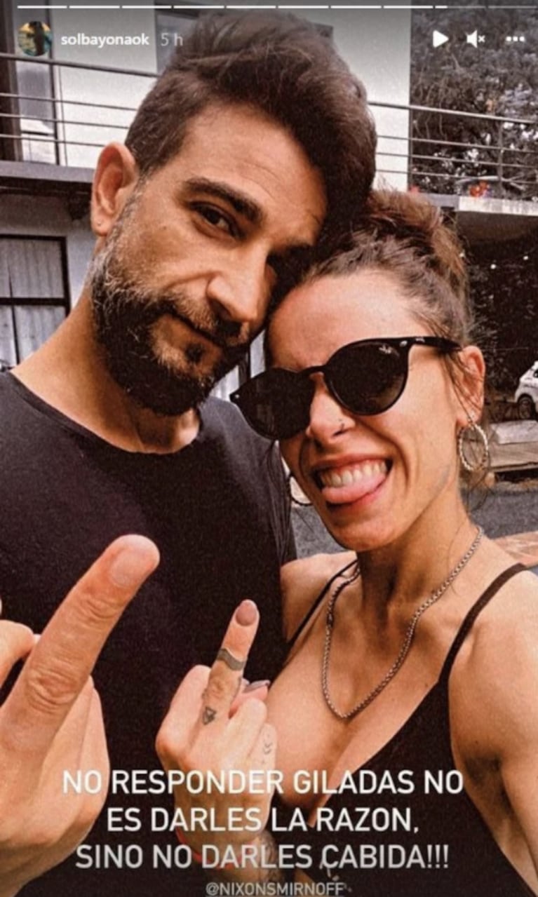 Soledad Bayona enfrentó los rumores de romance con Mario Guerci con una foto junto a su novio: "Giladas"