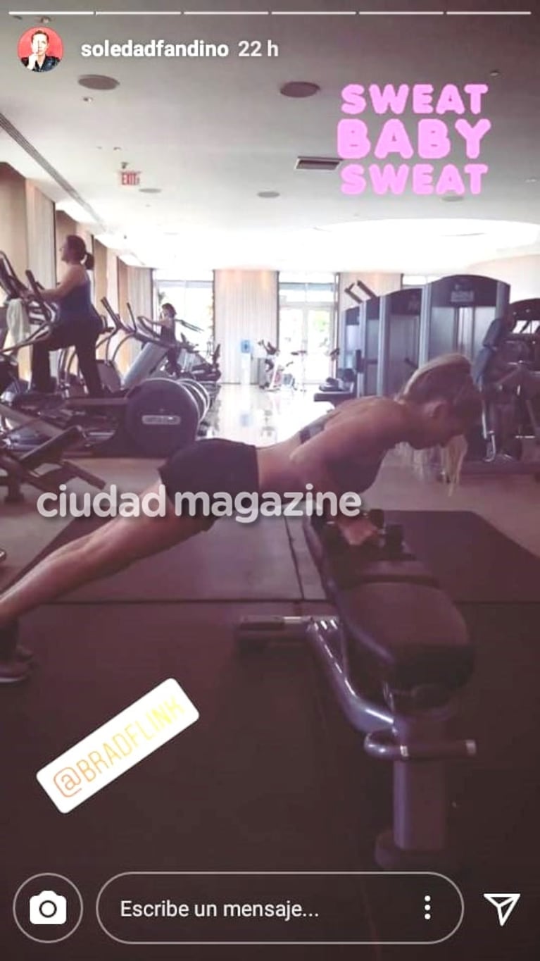 Soledad Fandiño y su nueva vida ¿de soltera?: súper sexy en el gym y salida nocturna con amigas