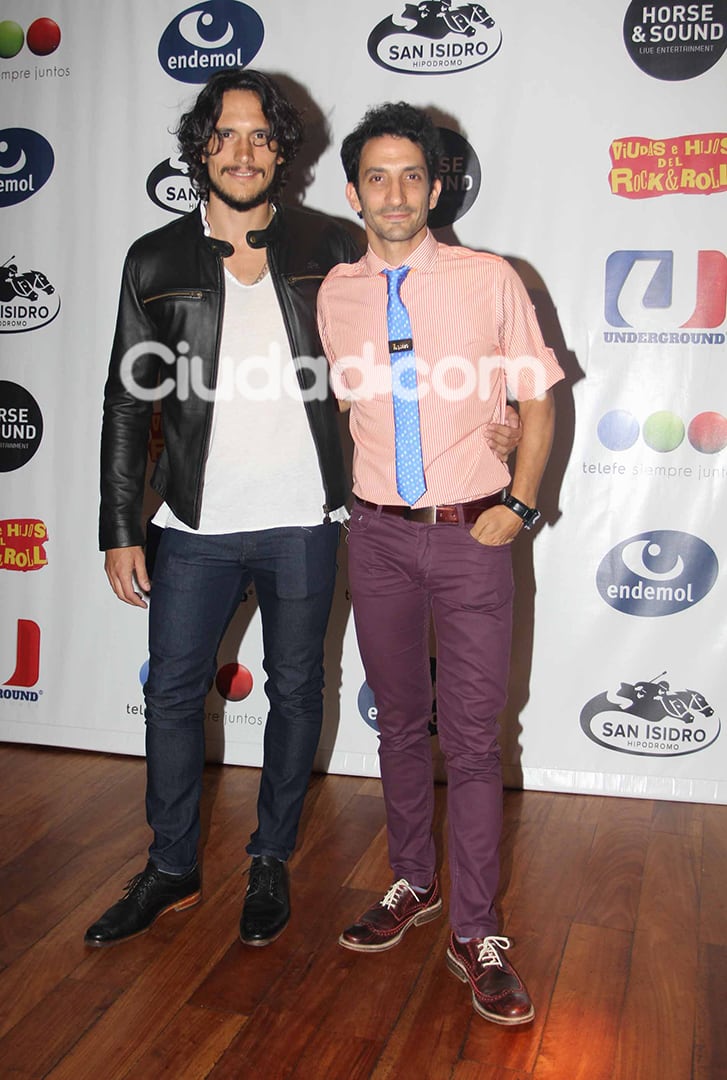 Sorini y Minujín, en el festejo de Viudas. (Foto: Movilpress)