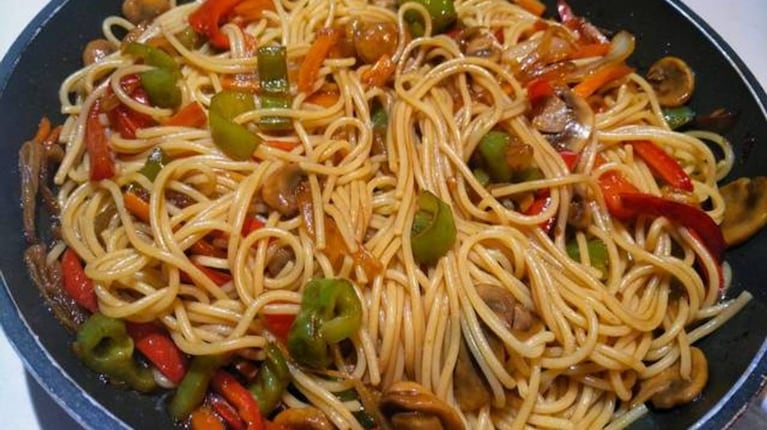 Spaghetti con salsa oriental: una fusión de sabores que sorprende