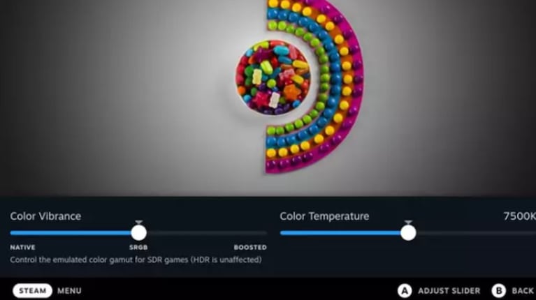 Steam Deck actualiza la reproducción del color con sRGB y permite habilitar HDR y VRR en pantallas externas